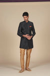 Stylish Black Sherwani – Perfect Men's Ethnic Ensemble