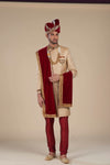 Men's Ethnic Wear – Golden Sherwani for Special Moments