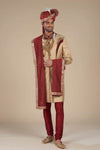 Men's Ethnic Wear – Golden Sherwani for Special Moments
