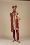 Golden Men's Sherwani – Classic Ethnic Style Reinvented