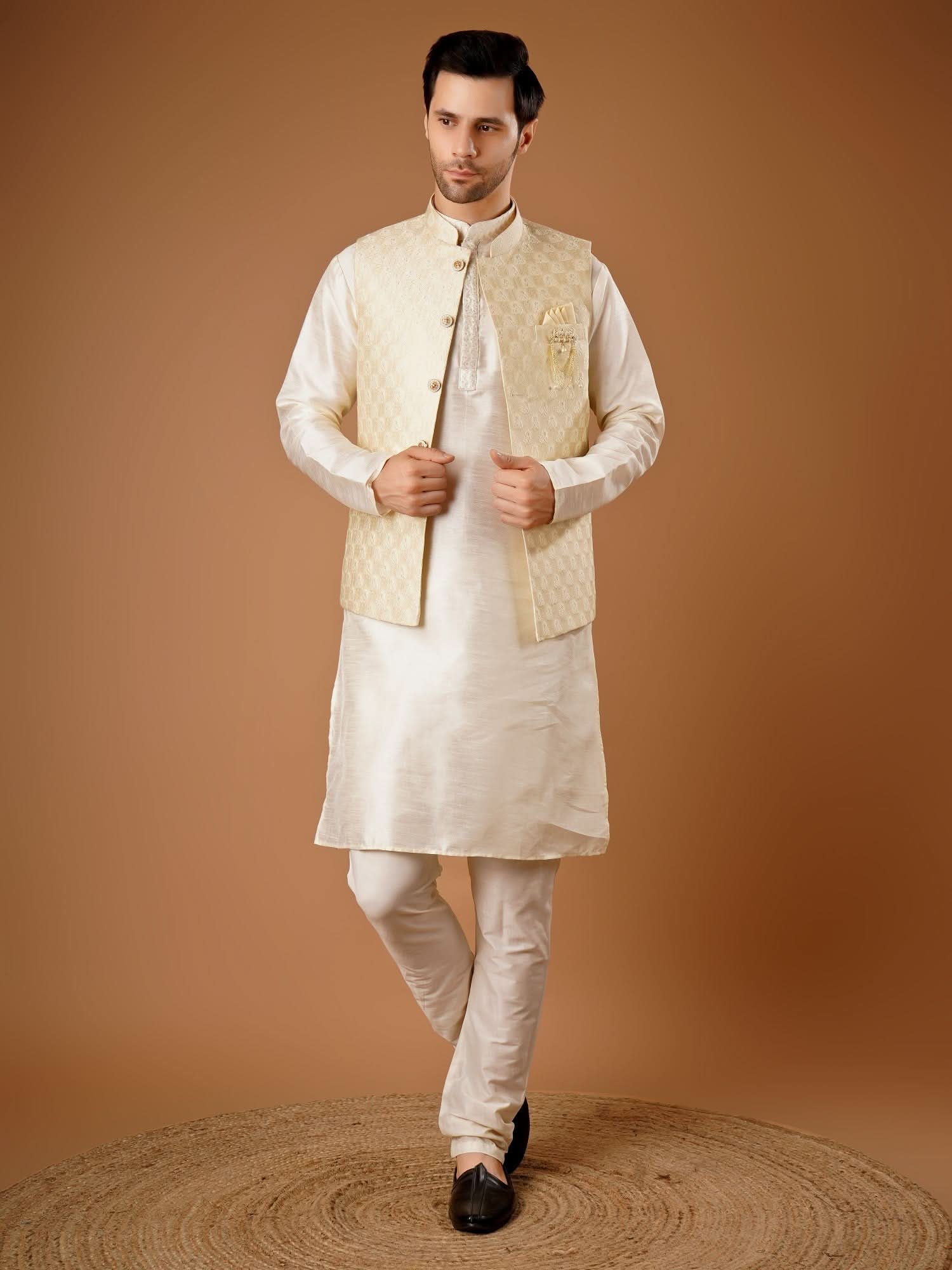 White Koti Wala Kurta Design White Kurta Pajama Kothi Black Kurta
