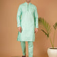 Stand Out in Style: Turquoise Blue Ensemble from Our Men's Ethnic Line