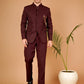 Celebrate in Class with This Wine Bandhgala – Tailored for Men's