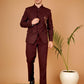 Celebrate in Class with This Wine Bandhgala – Tailored for Men's