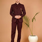 Celebrate in Class with This Wine Bandhgala – Tailored for Men's