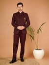 Celebrate in Class with This Wine Bandhgala – Tailored for Men's