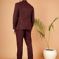 Celebrate in Class with This Wine Bandhgala – Tailored for Men's