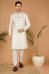 Statement Sherwani in White – Designed for the Elegant Men's