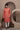 Orange cotton silk kurta pajama for festive occasions
