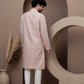 Pink cotton silk kurta pajama for festive occasions