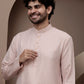 Pink cotton silk kurta pajama for festive occasions